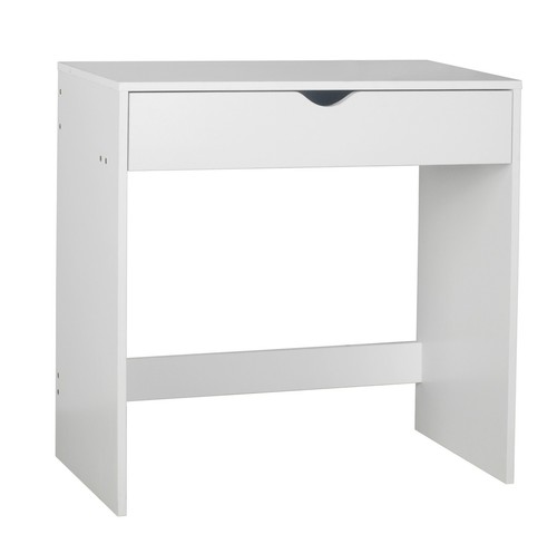 White wooden dressing table - white,