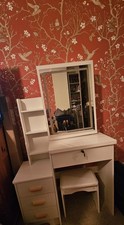 Small White Vanity Desk with